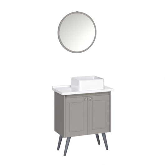 Kit Armário Paris Com Pia Quinto Nogal Rorato 63cm  - Imagem principal - 4b30e3d7-4b63-461c-8412-1b6628015a0f