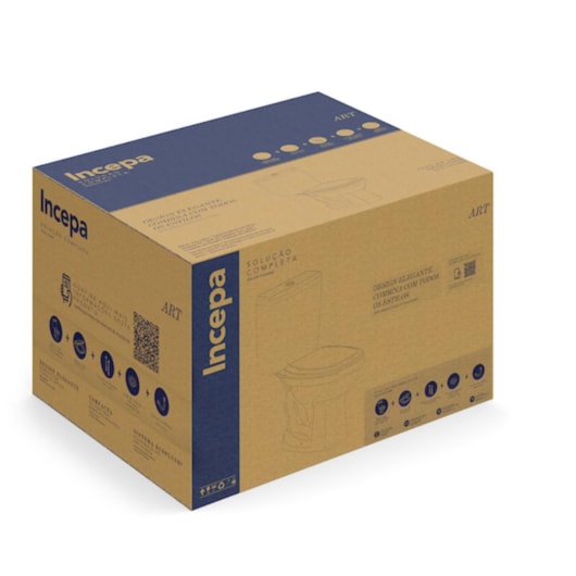 Kit Bacia Com Ecoflush Com Assento Em Polipropileno E Itens De Instalação - Imagem principal - d166fd93-4026-45b3-9103-889c9a9cbcf8