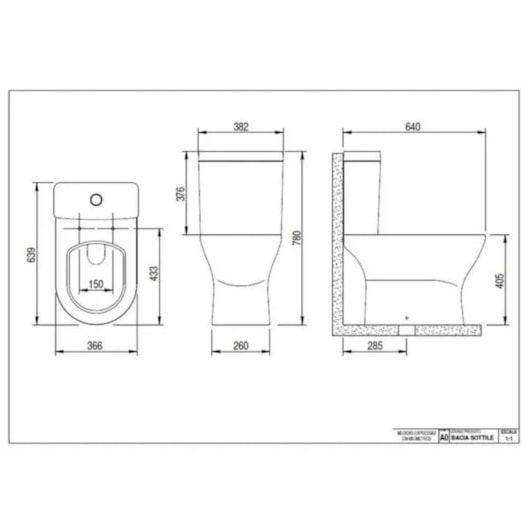 Kit Bacia Sanitaria Sottile Japi - Imagem principal - c63342a5-38f8-4173-9182-61d2751b531b