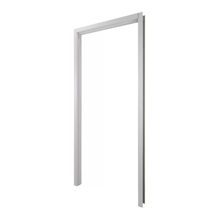 Kit Batente Com Alizar Regulável 2 Lados Melamínica Branco Mgm 12cm	