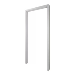 Kit Batente Com Alizar Regulável 2 Lados Melamínica Branco Mgm 12cm