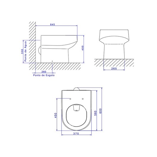 Kit Completo Vaso Sanitário Convencional Assento E Acessórios Carrara Branco Deca - Imagem principal - d0636f5d-b8f9-4804-bf4e-ca37b85f630b