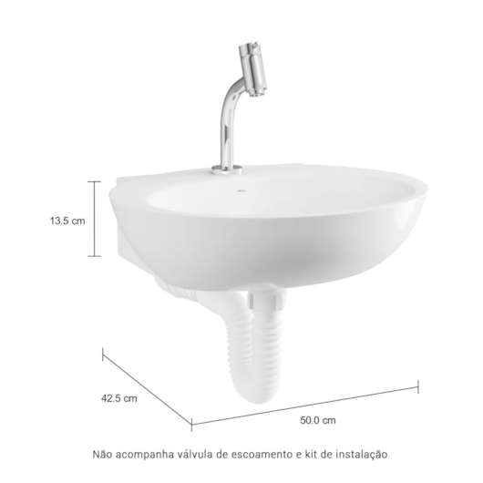 Kit Cuba De Apoio L39 Com Torneira Link Bica Alta Deca - Imagem principal - fe0835e3-722b-4f5a-aac3-6624f6a26a86