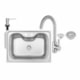 Kit Cuba Morgana 60Fx Undermount Em Aço Inox Com Monocomando, Dosador E Valvula Tramontina - 657839da-f8b0-4241-a010-2485ee927112
