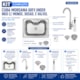 Kit Cuba Morgana 60Fx Undermount Em Aço Inox Com Monocomando, Dosador E Valvula Tramontina - 87d60057-67a1-418a-8d24-eb4115a4ce27