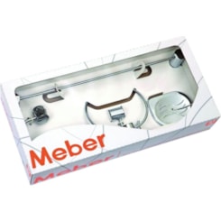 Kit De Acessórios Com 5 Peças Atria Cromada Meber
