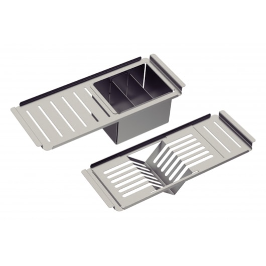 Kit De Acessórios Em Aço Inox Para Cubas Quadrum Design Collection - Imagem principal - aec65d46-1b1d-4be8-9650-c9a2cda45297