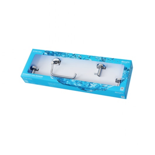 Kit de Acessórios Hope 3 Peças Cromado Docol - Imagem principal - b3b2e05e-71ab-4ef5-9479-f8c3641b65de