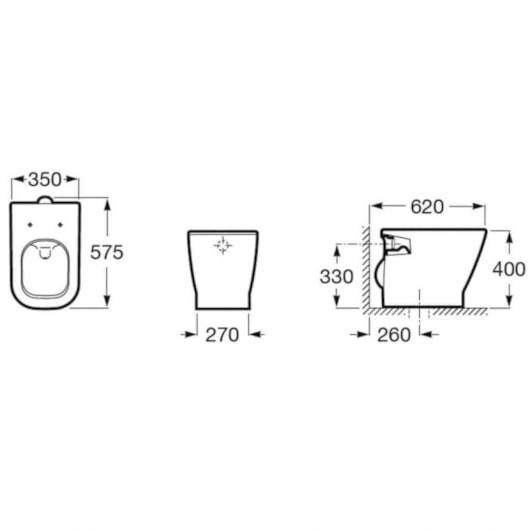 Kit de bacia convencional e itens de instalação gap blanco mate Roca  - Imagem principal - f868808a-79c3-40dc-b9e3-d6857e6bd678