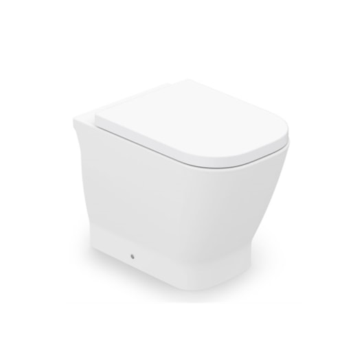 Kit de bacia convencional e itens de instalação gap Branco Matte Roca - Imagem principal - 78bb8463-9556-4605-9b64-59aa3aa8a2b5