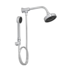 Kit De Chuveiro De Parede Com Desviador E Ducha Manual Acqua Plus Cromado Deca