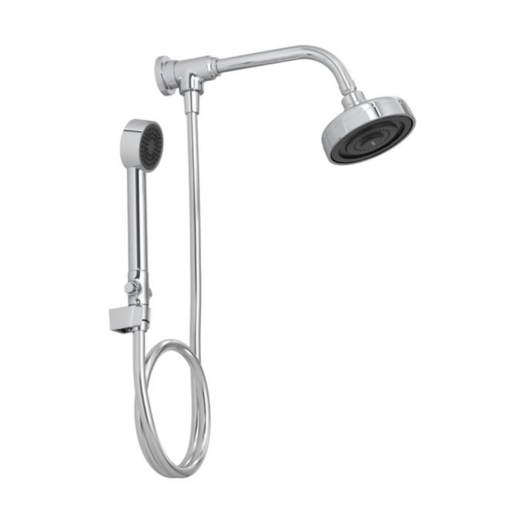 Kit De Chuveiro De Parede Com Desviador E Ducha Manual Acqua Plus Cromado Deca