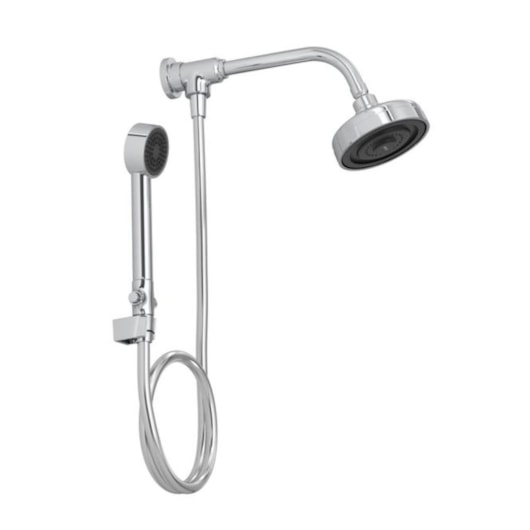 Kit De Chuveiro De Parede Com Desviador E Ducha Manual Cromado Deca - Imagem principal - 0da89faf-31b9-4914-96c6-6eb63dd9851a