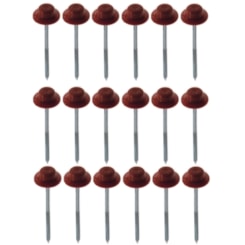 Kit De Fixação Prego Fácil Com 18 Unidades Vermelho E Marrom Onduline