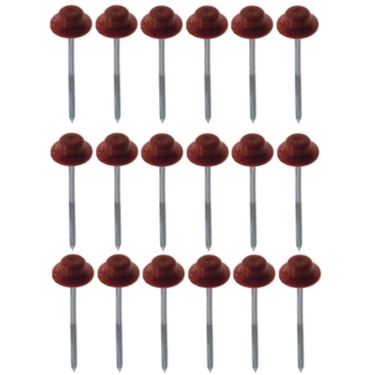Kit De Fixação Prego Fácil Com 18 Unidades Vermelho E Marrom Onduline - Imagem principal - 4ece2ae2-aac1-4037-b4ac-141cc51a355a