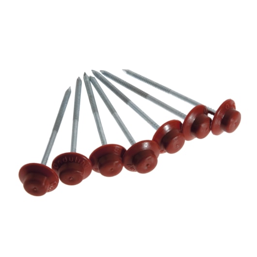 Kit De Fixação Prego Fácil Com 18 Unidades Vermelho E Marrom Onduline - Imagem principal - e11a7777-c99e-4fe4-8fef-269918ced8bd