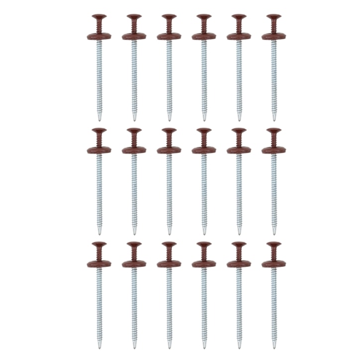 Kit de Parafuso Speedfix Com 18 Unidades Vermelho E Marrom Onduline