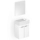 Kit Gabinete 2 Portas com Lavatório Integrado E Espelho Saveiro 40x22cm Branco Celite - 174311d3-2823-4bc5-9ac2-26a0278bbfef