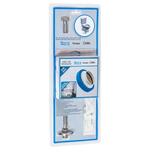 Kit Instalação Para Vaso Sanitário Com Caixa Fixação Horizontal Roca - Imagem principal - 6750bc4a-2e70-41dc-b477-6baa4f33654b