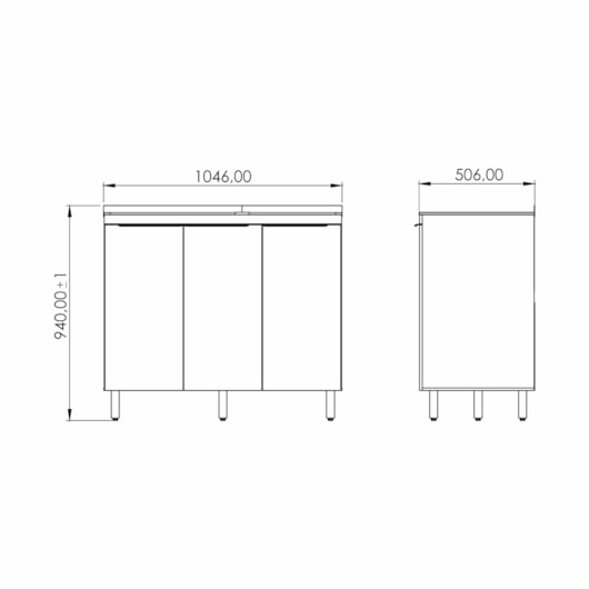 Kit Lavanderia Duplo Super Com Balcão Chumbo Ghelplus 114 litros - Imagem principal - 74e54701-0e66-46ed-9d09-f128e7b955ce