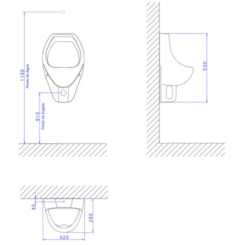 Kit Mictório Individual com Sifão Integrado Válvula e Itens de Instalação Branco Deca