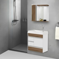 Kit Para Banheiro Nápole 59,5cm 522829 Nogal Rorato