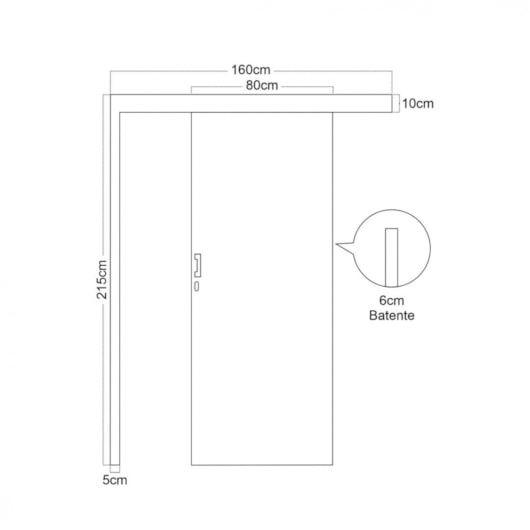 Kit Porta De Correr De Sobrepor Melamínica Mogno Com Batente Branco Mgm - Imagem principal - 6512509c-33c2-4282-99d7-d6572930711d