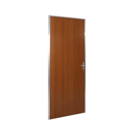 Kit Porta Lisa Abertura Pela Direita Semioca Ecomadeiral Mogno MGM 212x95cm - Imagem principal - 9b478f9a-f300-426e-818f-d411e852203a