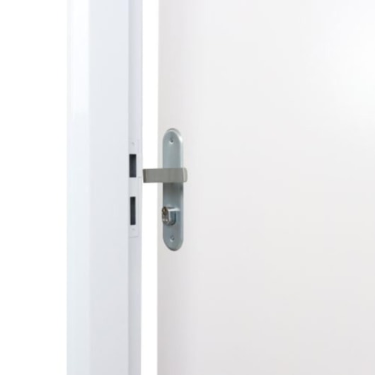 Kit Porta Melaminica Açomad Lisa Branco Abertura Pela Esquerda MGM 215x75x12cm - Imagem principal - 549a653b-1687-4fbb-bc80-adc5466b1782