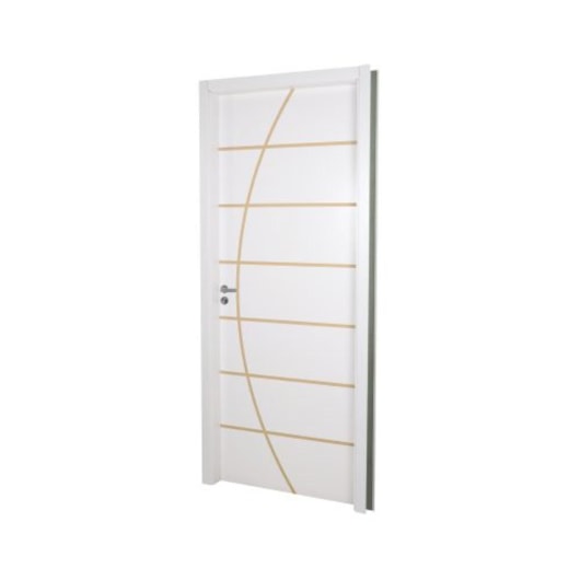 Kit Porta Melamínica Com Abertura Pela Direita Madeira Decor Neblina Branco MGM 215x74x16cm - Imagem principal - 4d5d4935-04ac-43a4-a3e1-2ffc3829e71d