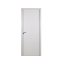 Kit Porta Melaminica Com Abertura Pela Direita Madeira Lisa Branco MGM 215x74x12cm