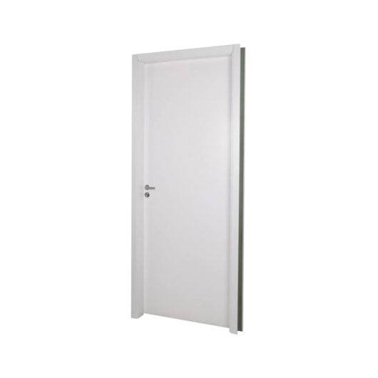 Kit Porta Melaminica Com Abertura Pela Direita Madeira Lisa Branco MGM 215x84x12cm - Imagem principal - 1cf52421-7880-40e1-b3fc-40b2ef79f302