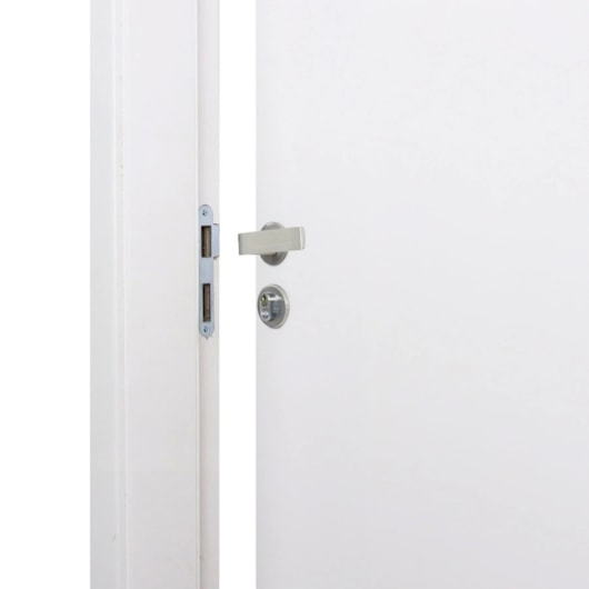 Kit Porta Melaminica Com Abertura Pela Esquerda Madeira Lisa Branco MGM 215x64x12cm - Imagem principal - 2867cdfe-aeeb-4a74-97d7-c3e961d8801b