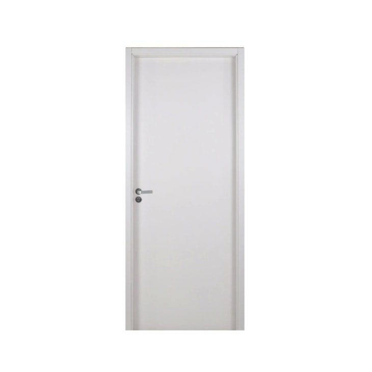 Kit Porta Melaminica Com Abertura Pela Esquerda Madeira Lisa Branco MGM 215x64x12cm