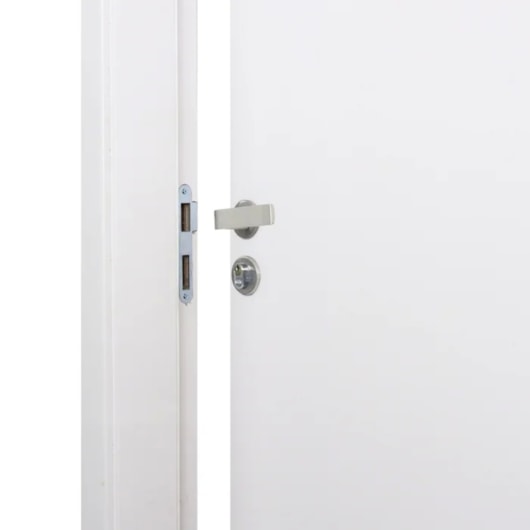 Kit Porta Melaminica Com Abertura Pela Esquerda Madeira Lisa Branco MGM 215x84x12cm - Imagem principal - 15a3ea7c-cdb2-434a-b522-b79a9d5f83b6