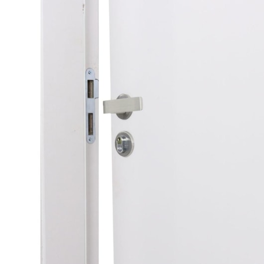 Kit Porta Melamínica Decor Semi-Oca Mantiqueira Rq120 Abertura Pela Esquerda Branco Mgm 215x84cm - Imagem principal - 2e70693c-3722-4a02-9454-d3403a61d3a3