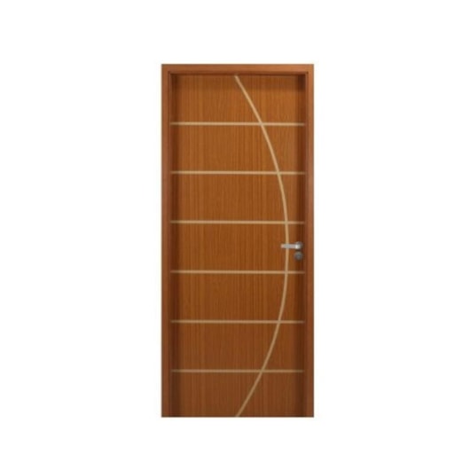 Kit Porta Melamínica Decorada De Madeira Mogno Neblina Abertura Pela Esquerda MGM 215x84x10cm - Imagem principal - dbf4bca2-a575-4528-93ad-c1cb7c26a84a