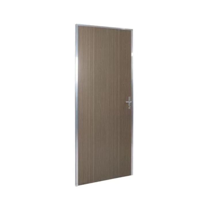 Kit Porta Melaminica Ecomadeiral Lisa Carvalho Quebec Abertura Pela Direita MGM 212x75cm