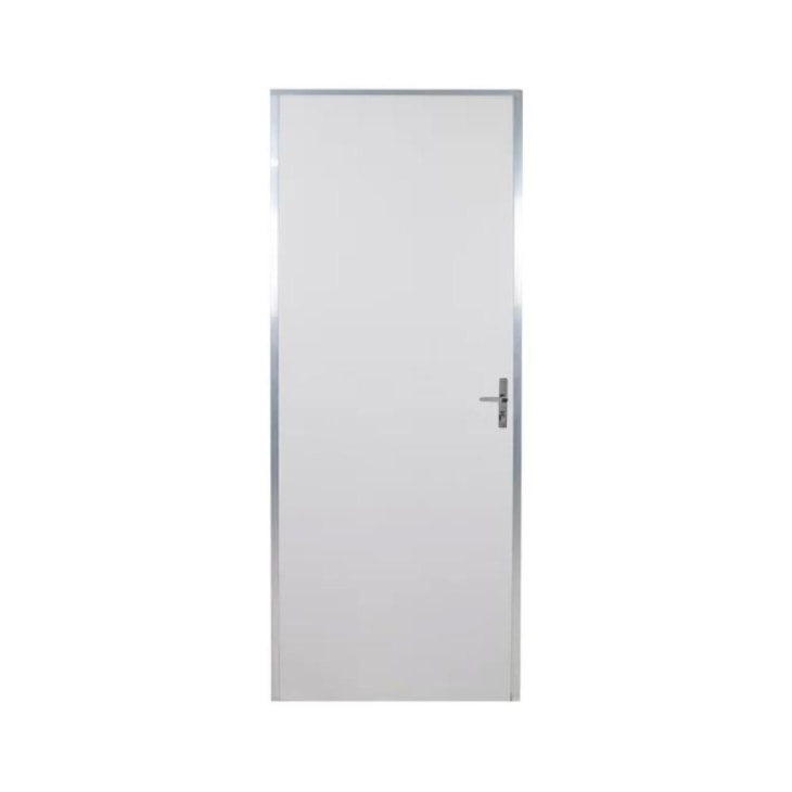 Kit Porta Melaminica Lisa Ecomadeiral Abertura Pela Direita Branco MGM 212x75cm