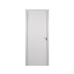 Kit Porta Melaminica Lisa Semioca Abertura Pela Direita Branco MGM 215x74x7cm