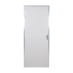 Kit Porta Melamínica Lisa Semioca Abertura Pela Direita Ecomadeiral Branco MGM 212x65cm