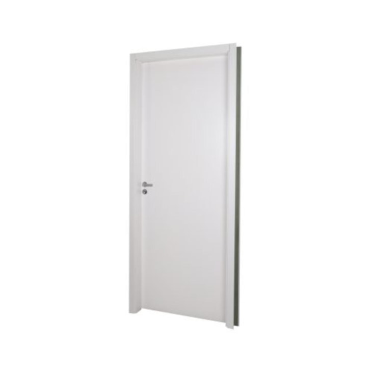 Kit Porta Melaminica Lisa Semioca Abertura Pela Esquerda Branca MGM 215x84cm