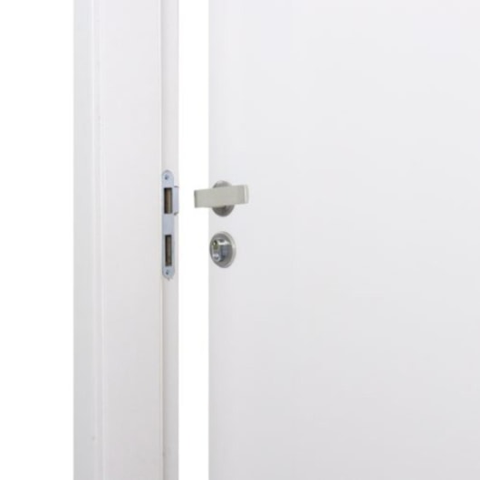 Kit Porta Melaminica Lisa Semioca Abertura Pela Esquerda Branca MGM 215x84cm - Imagem principal - 71506eb2-5050-43a4-8367-4efb6b7b0284
