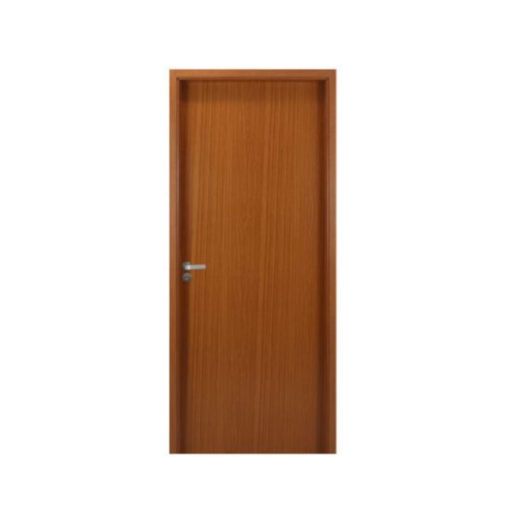 Kit Porta Melamínica Lisa Semioca Com Abertura Para Direita Mogno MGM 215x74cm