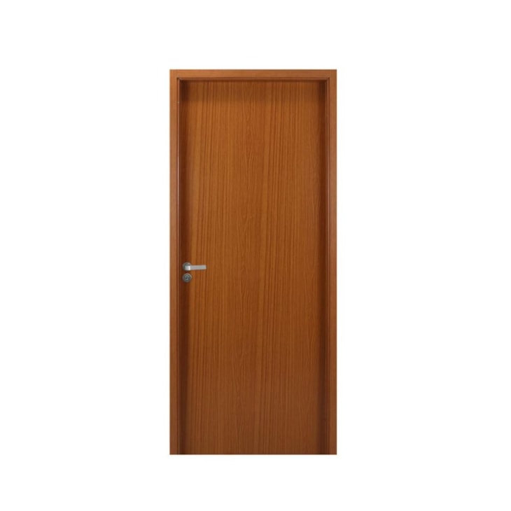 Kit Porta Melamínica Lisa Semioca Com Abertura Pela Esquerda Mogno MGM 215x74cm