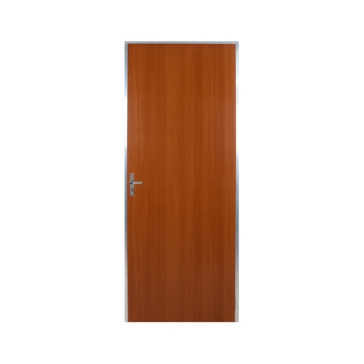 Kit Porta Melamínica Lisa Semioca Mogno Abertura Pela Esquerda Madeiral MGM 212x65cm - Imagem principal - 7a1ffa10-b17f-40c8-b7e7-324a9adf9efa