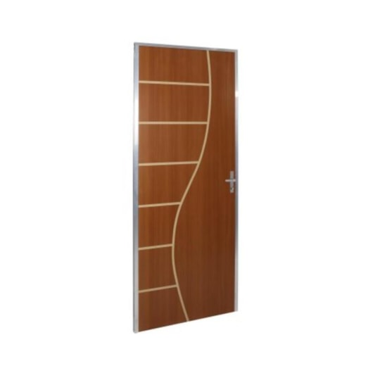 Kit Porta Melamínica Semioca Decorativa Abertura Pela Direita Ecomadeiral Cantareira Mogno MGM 212x75cm - Imagem principal - a13d5363-8817-40a2-b94e-36760ebe83ee