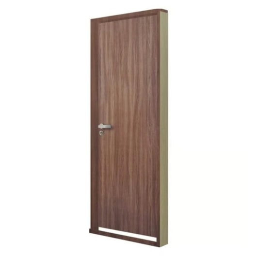 Kit Porta Pronta Madeira Lisa Melamínico Carvalho Quebec Abertura Pela Esquerda MGM 215x74x16cm - Imagem principal - ff307fc9-9b2a-4bbb-9956-8c72870d47f7