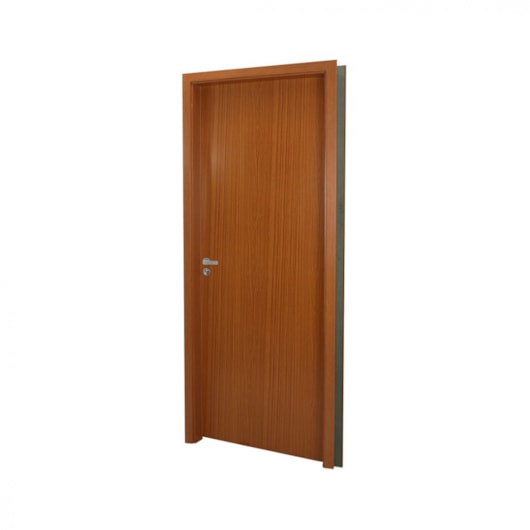 Kit Porta Pronta Madeira Lisa Melamínico Mogno Abertura Pela Esquerda MGM 215x74x12cm - Imagem principal - 3249fe6f-2026-43fb-8df7-599fcfbd7860