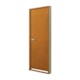 Kit Porta Pronta Madeira Lisa Melamínico Mogno Abertura Pela Esquerda MGM 215x84x12cm - 6a90577b-9101-47aa-8cd7-c9303a400586